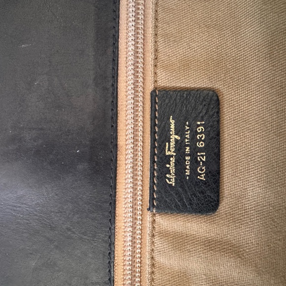 Salvatore Ferragamo Black Leather Tote - Picture 2 of 6